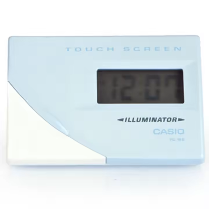 Casio Pq-18-b-2e Touch Screen Despertador Digital Para Unisex Color Azul - 1