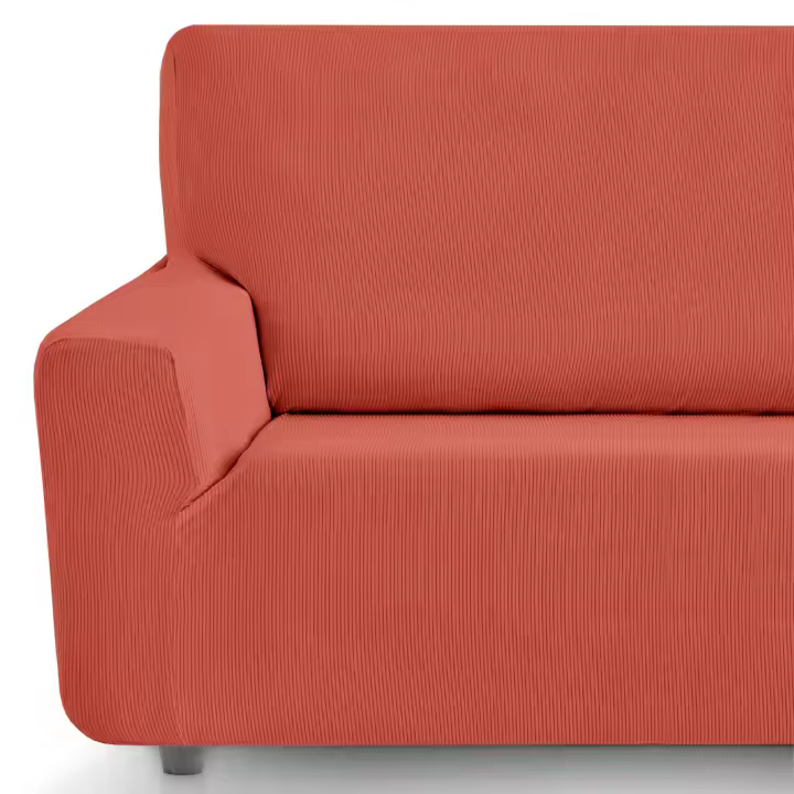 Eiffel Textile - Funda de Sofá Elástica Adaptable. Protector Cubre Sofa. Liso Lavable Resistente Transpirable. Con Elastomero. Modelo Rústica - 1