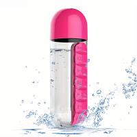 Botella De Agua Portátil Con Caja De Medicamentos Integrada Para Deporte Gimnasio Camping Y Viajes 501ml-600ml - details 3