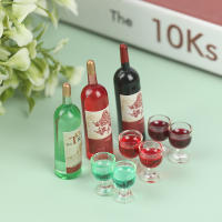 Juego De 3 Piezas Miniatura De Botella De Vino Y Vaso Para Muñecas Casa De Muñecas Decoración De Escritorio Juguete Educativo Para Niños - details 5