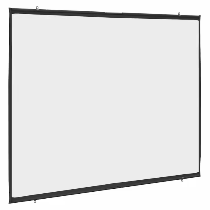vidaXL Pantalla de proyección colgante de pared 4:3 en dimensiones 100'' (4:3)/50'' (4:3)/60'' (4:3) y más | diseño vintage industrial ideal para cocina salón comedor - 1