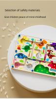 Juego De Mesa Magnético Para Niños Tablero De Colores De Conteo Juguetes Educativos Montessori Madera Juego De Labyritmo - details 6