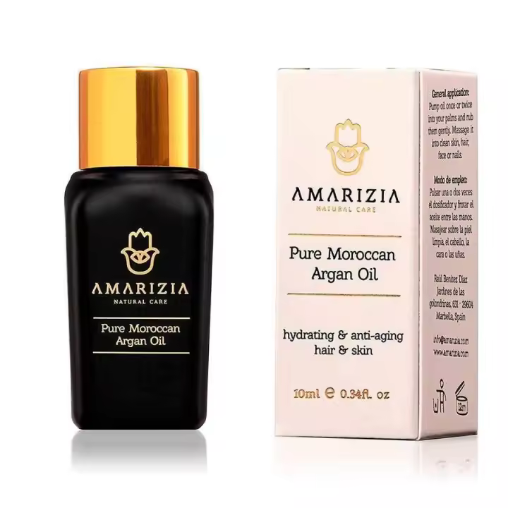 Amarizia Aceite de Argán puro Aceite Aceite   Tratamiento para cabello rizado - 1