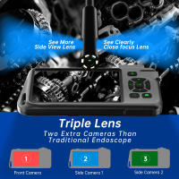 Endoscopio Industrial Con Pantalla IPS De 4.5 Pulgadas Y Lente Impermeable Para Inspección De Tubos Cámara Single Dual Triple Cable Rígido - details 4