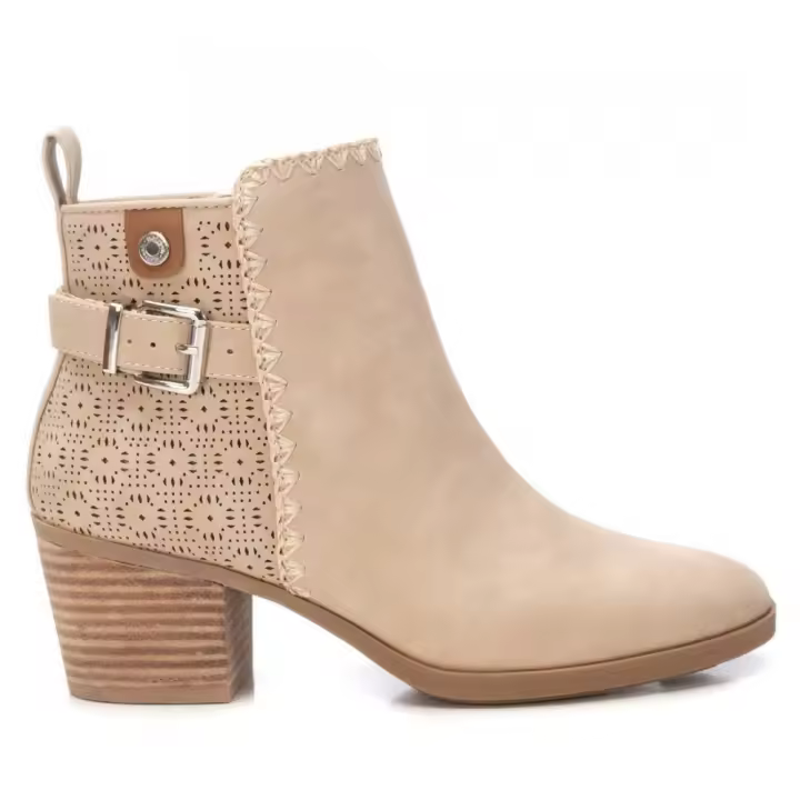 REFRESH 172623 BEIG Botines casual  mujer 35237 25V BOTIN COMBINADO BEIG - 1