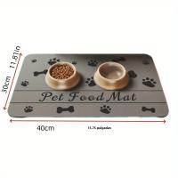 Alfombrilla De Alimentación Para Perros Absorbente Antideslizante Secado Rápido Placa De Alimento Y Agua Para Mascotas - details 5