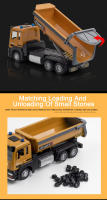 Camión De Basura 1/32 Modelo De Juguetes De Metal Con Ruedas De Goma Sonido Y Luz Vehículo De Ingeniería Para Regalo De Cumpleaños - details 4