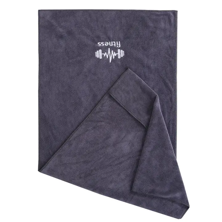 Toalla De Gimnasio Unisex Gris Alta Absorción Secado Rápido Para Baloncesto Running Y Ejercicios De Fitness Mat Zapatilla De Sudor - 1