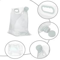 Bolsa De Agua Plegable 5L Portátil Para Deportes Y Camping Con Manija Botella De Almacenamiento Para Viajes Al Aire Libre - details 2