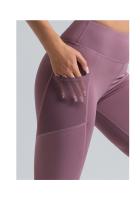 Pantalones deportivos y de fitness, pantalones color melalgodón, Mallas elásticaspara Correr, Elevación de cadera, High Belt, control del medio ambiente, pantalones de yoga - details 5