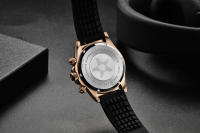 Reloj De Cuarzo Para Hombre PAGANI DESIGN Con Cristal De Zafiro Auto Fecha Cronógrafo Resistente Al Agua Acero Inoxidable Lujo - details 29