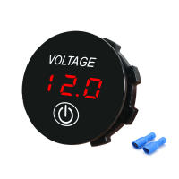 Voltímetro Digital LED 12V Impermeable Para Coche Barco Con Pantalla Táctil De Voltaje Medidor De Batería Panel De Pantalla ABS+Aluminio - details 0