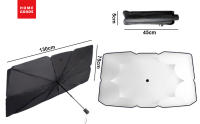 AYA MARKT Parasol Coche Delantero, parasol coche Parabrisas, Parasol interior para Coche Parabrisas abatible, Despegable Sombrilla del Coche 130x75CM,pasasol coche despegable - details 9