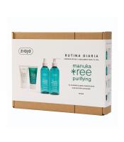 Ziaja Set Manuka Tree – Rutina Facial Completa para Piel Mixta y Grasa con Tendencia al Acné (Gel Limpiador + Tónico Astringente + Crema de Día + Crema de Noche) perfecto para regalo, set regalo - details 3