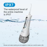 Irrigador Inalámbrico con 4 Posiciones de Control del Agua a Presión con Batería Recargable, Eliminación de Placa Dental óptimo para Viajar y para Baños Pequeños,6 Boquillas - details 5