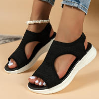 Sandalias De Verano Para Mujer 2024 Cómodas Casual Deportivas Con Plataforma Y Tacón Bajo Sandalias Romanas Talla Grande Para Playa - details 2