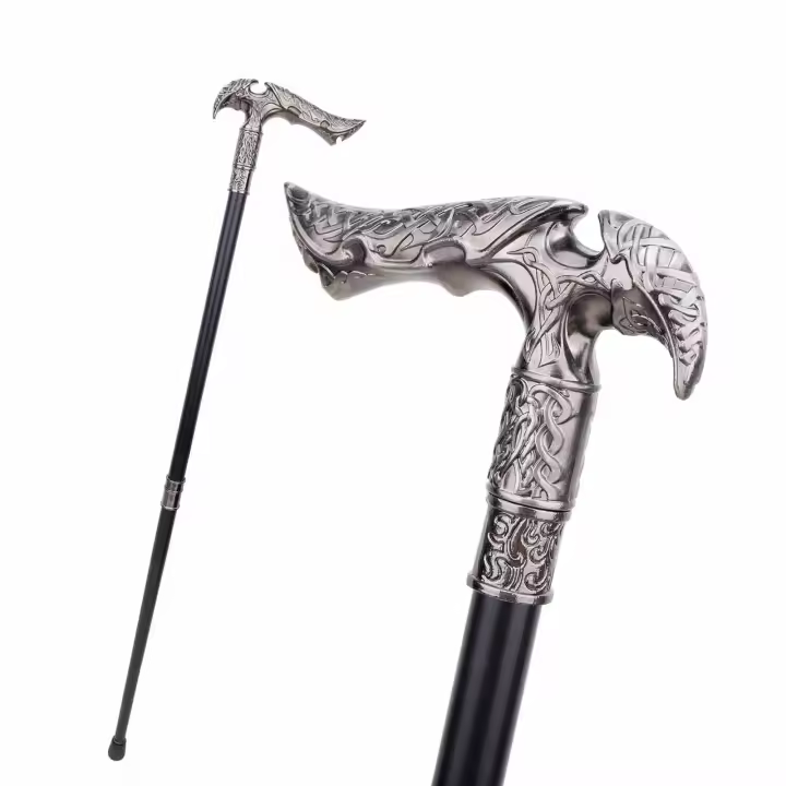 Bastón De Moda Con Escarabajo Reaper Cruzado De 93 Cm Decorativo Para Cosplay Y Fiestas Vintage Con Punta De Goma Material De Acero - 1