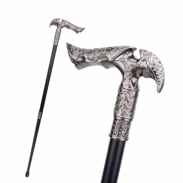 Bastón De Moda Con Escarabajo Reaper Cruzado De 93 Cm Decorativo Para Cosplay Y Fiestas Vintage Con Punta De Goma Material De Acero - 1