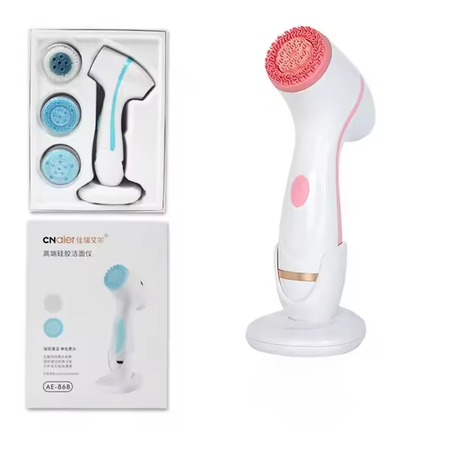 Nueva Cepillo De Limpieza Sonic Nu Face Rotativo Sistema De Spa Facial Galvanica Profundo Limpieza Y Eliminación De Quistes Negro USB Incluido Rejuvenecimiento De Piel Hidratación Tensado - 1