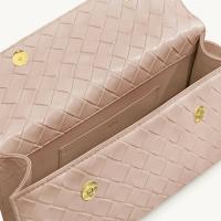 Bolso Bandolera De Cuero Sintético Tejido Keyla Para Mujer Con Correa Ajustable Estilo Bohemio Para Playa Diseñador - details 17