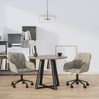 vidaXL Sillas de comedor giratorias 2 uds terciopelo en color Azul/Gris oscuro/Marrón y más | cómodas modernas ergonómicas para comedor cocina salón hogar - details 6