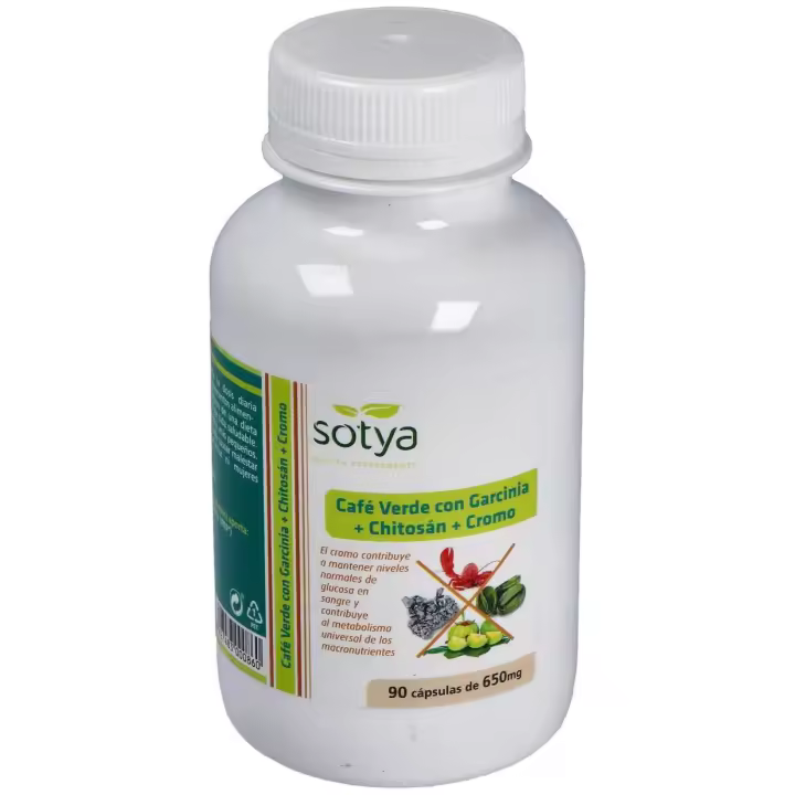 Sotya Café Verde + Garcinia + Chitosán + Cromo 650Mg 90Cáps - 1
