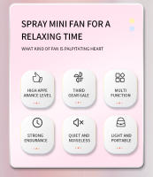 Ventilador De Misting Portátil Con Spraying USB Recargable Para Oficina Máquina De Hielo Portátil Humidificador De Bricolaje Para Refrescar El Ambiente - details 1