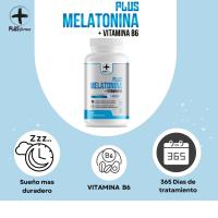 365 Comprimidos Melatonina Pura 1,99 Mg con Vitamina B6 | Suministro 1 Año | Rápida Absorción | Vegano | Melatonina PLUS - Mejora el Sueño y el Estado de Ánimo, Reduce el Tiempo para Conciliar el Sueño | Marca Plusfarma - details 1