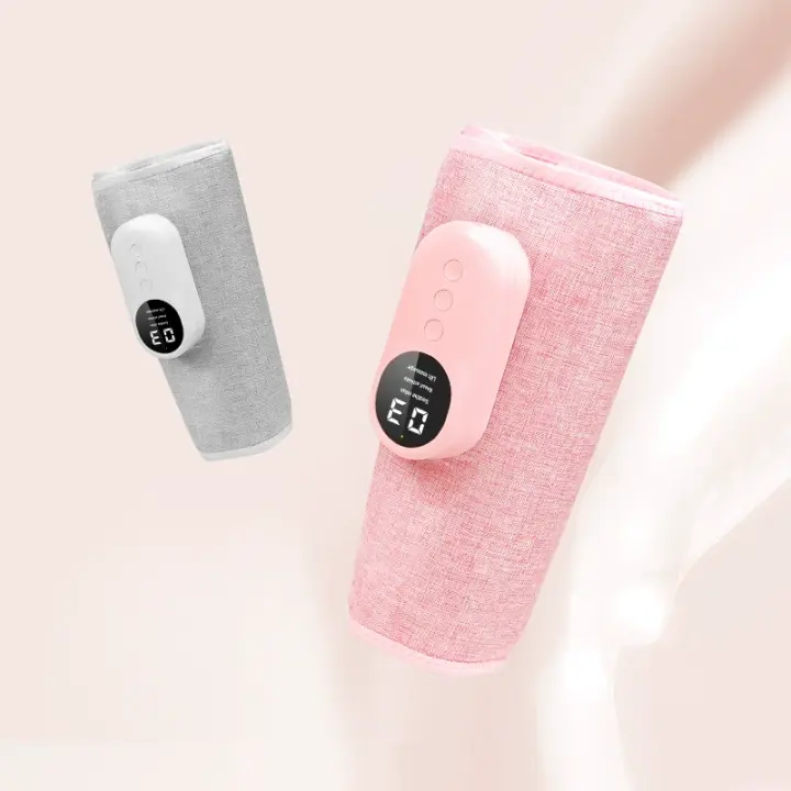 Prensa de piernas con calor, prensa de piernas con pantalla, calentamiento de piernas, relajación, masajeador de piernas con calor y compresión, masajeador de pantorrillas para circulación y dolor, alivio del síndrome de piernas inquietas Máquina de compr - 1