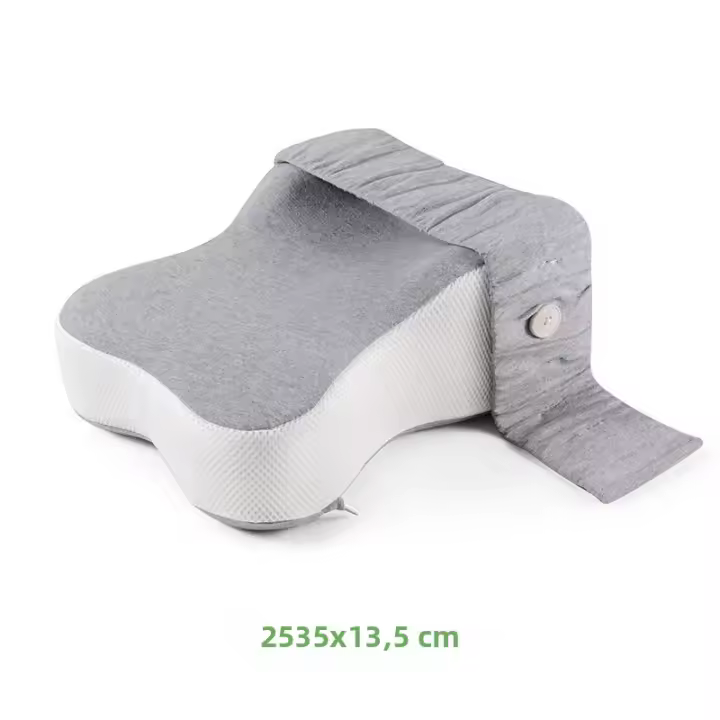 Almohada De Memoria Ortopédica De Algodón Suave Para Maternidad Con Correa Ajustable Soporte De Rodilla Y Pierna Para Dormir De Lado - 1