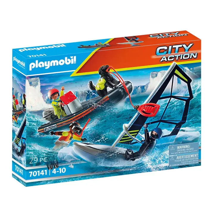 PLAYMOBIL - RESCATE MARÍTIMO: RESCATE POLAR CON BOTE, 70141, TIENDA CON LICENCIA OFICIAL - 1