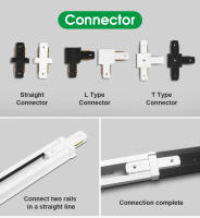 0.5M 1M Rail De Túnel LED Conectores De Forma L Luz De Pista Para Hogar Y Tienda Acabado De Niquel Pulido Moderno - details 4