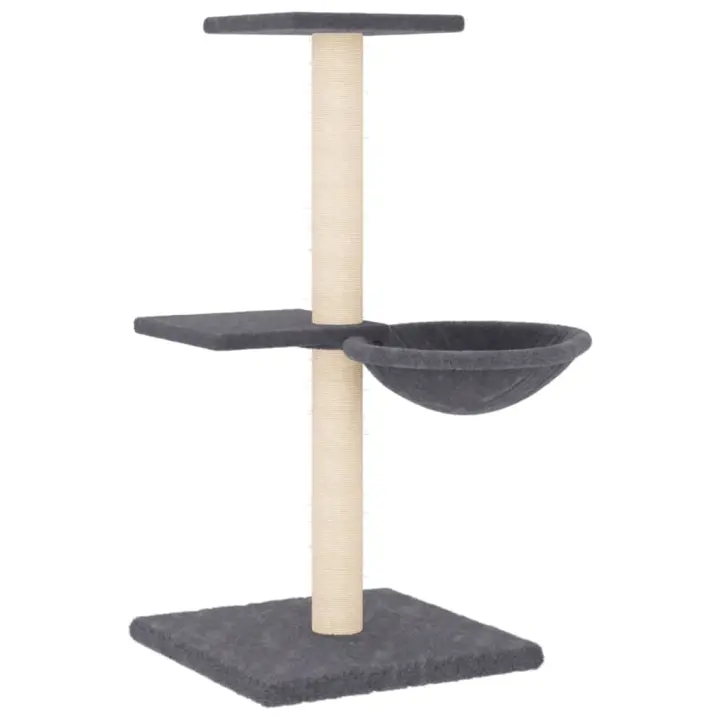 Rascador para Gatos con postes de isal gris Claro 153 cm - 1