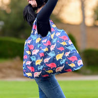 Bolsos Tote Playa Mujer -Brandelia - Grande, Impermeable y Reciclado, Bolsillo  Interior, 40x12x53cm - details 4