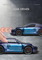 Coche De Carreras Miniatura Porsche 911 GT3 RS 1:32 Para Niños Con Luz Y Sonido Aleación Metal Diecast Coche De Colección Regalo - details 4