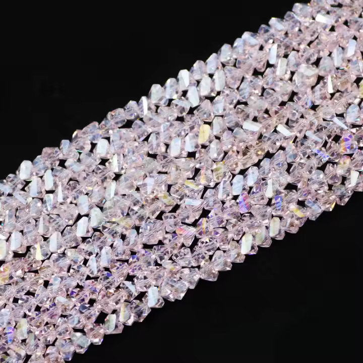 90pcs Encantos De Triángulo Tetraedro De Cristal Austriaco Y Vidrio Para Fabricación De Joyas Collares Pulseras Accesorios DIY - 1