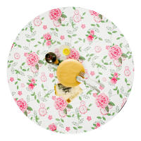 Mantel Redondo De Vinilo Con Cierre Elástico Para Bodas Cumpleaños Y Fiestas Navideñas Decoración De Comedor Duradero - details 7