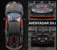 Lamborghini Aventador SVJ 63 Coche De Carreras De Aleación 1:24 Con Sonido Y Luz Modelo De Metal Juguete Para Niños Colección - details 3
