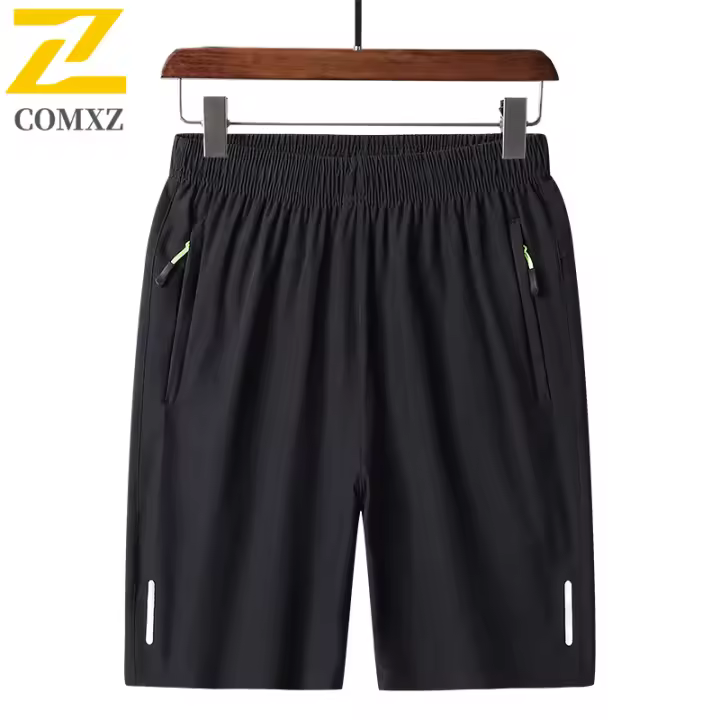 Nuevos 2025 Pantalones Cortos Deportivos Casuales Para Hombres Talla Grande 5 Pulgadas Algodón De Seda Con Secado Rápido Transpirables Y Cómodos Para Exteriores Y Viajes - 1