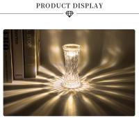 Lámpara De Noche LED Cristal Diamante Transparente En Acrílico Para Dormitorio Lámpara De Lectura De Mesa Iluminación De Ambiente - details 0