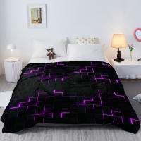 Manta De Terciopelo Suave Con Patrón De Parches Apto Para Niños Adultos Y Adolescentes Para Sofá Cama Manta Caliente Para Viajes Y Picnics - details 7