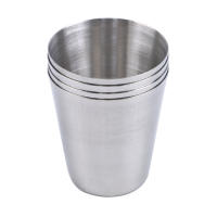 Juego De 4/6 Copas De Acero Inoxidable Para Camping Y Viajes Conjunto De Vajilla De Exterior Para Picnic Copas De Vino Y Cerveza Con Tapa - details 5