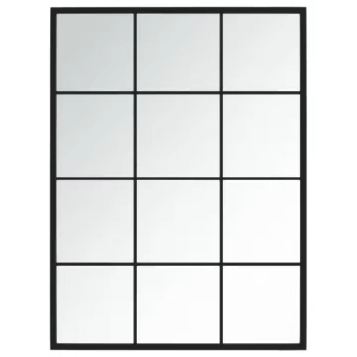 Espejo bañoEspejo de pared metal negro 80x60 cm - 1