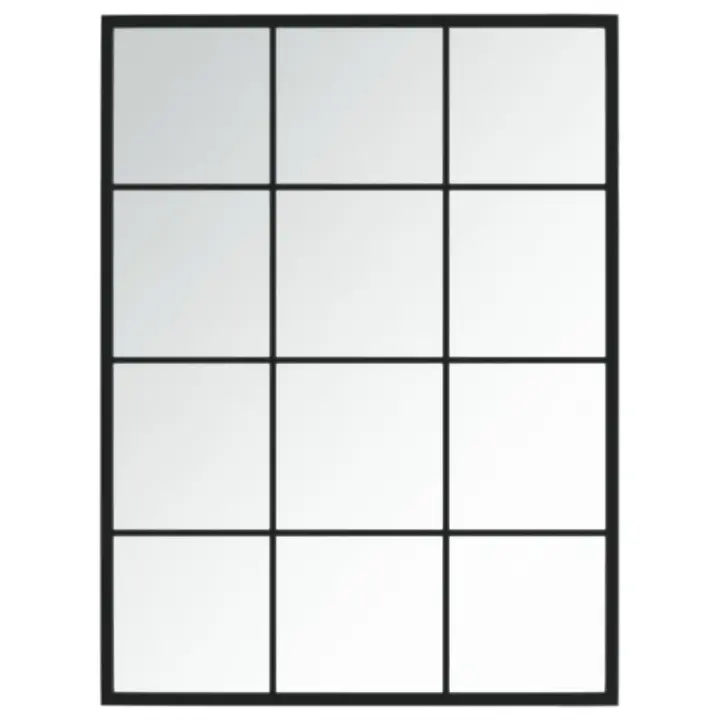 Espejo bañoEspejo de pared metal negro 80x60 cm - 1