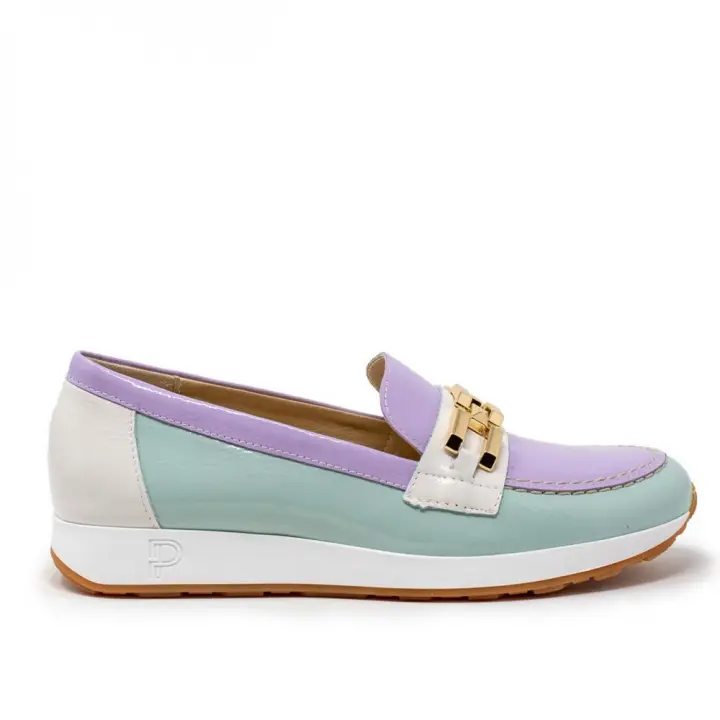 PITILLOS 5675 COMBI Zapatos casual mujer 31471 24V MOCASIN ANTIFAZ CADENA COMBI TURQUESA - 1