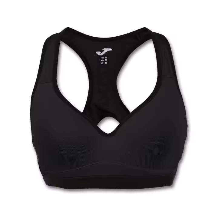Sujetador Deportivo Joma para Mujer Negro - Ideal para Entrenamientos Deportivos - 1