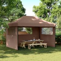 vidaXL Tienda de fiesta plegable Pop-Up 3 paredes laterales tienda Color Burdeos,  orange,  Beige y mas - details 4
