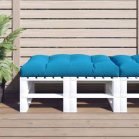 vidaXL Cojín para sofá de palets tela 120x80x12 cm en color Crema/Azul/Negro y más | acolchados duraderos para sofás de jardín terraza exterior - details 1