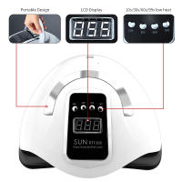Lámpara Profesional Para Secado De Uñas SUN X11 MAX 280W Máquina De Secado De Esmalte Gel UV LED Con Sensor Automático Para Manicura - details 1