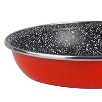 Magefesa K2 – Juego de 3 Sartenes (24/26/28 cm), Acero Esmaltado Vitrificado, Antiadherente Efecto Piedra, Apto para Inducción y Lavavajillas, Color Rojo - details 7